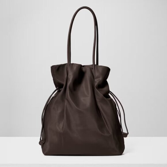 Babaton Commute Tote In Rich Mocha Brown - Picture 1 of 7